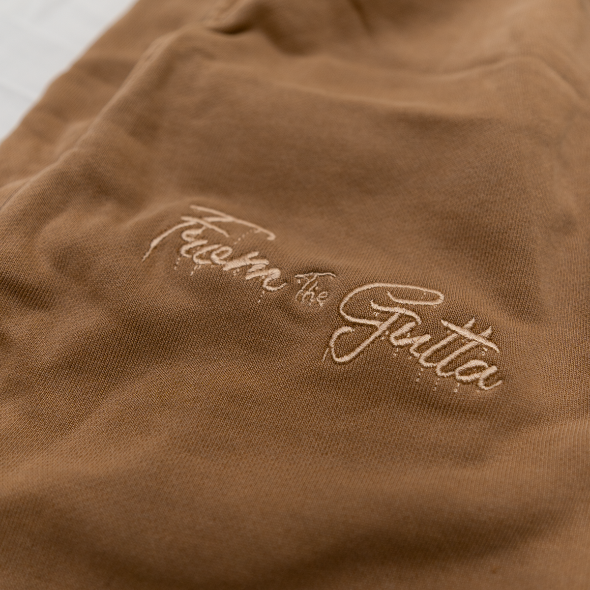 FTG raw edge acid washed shorts